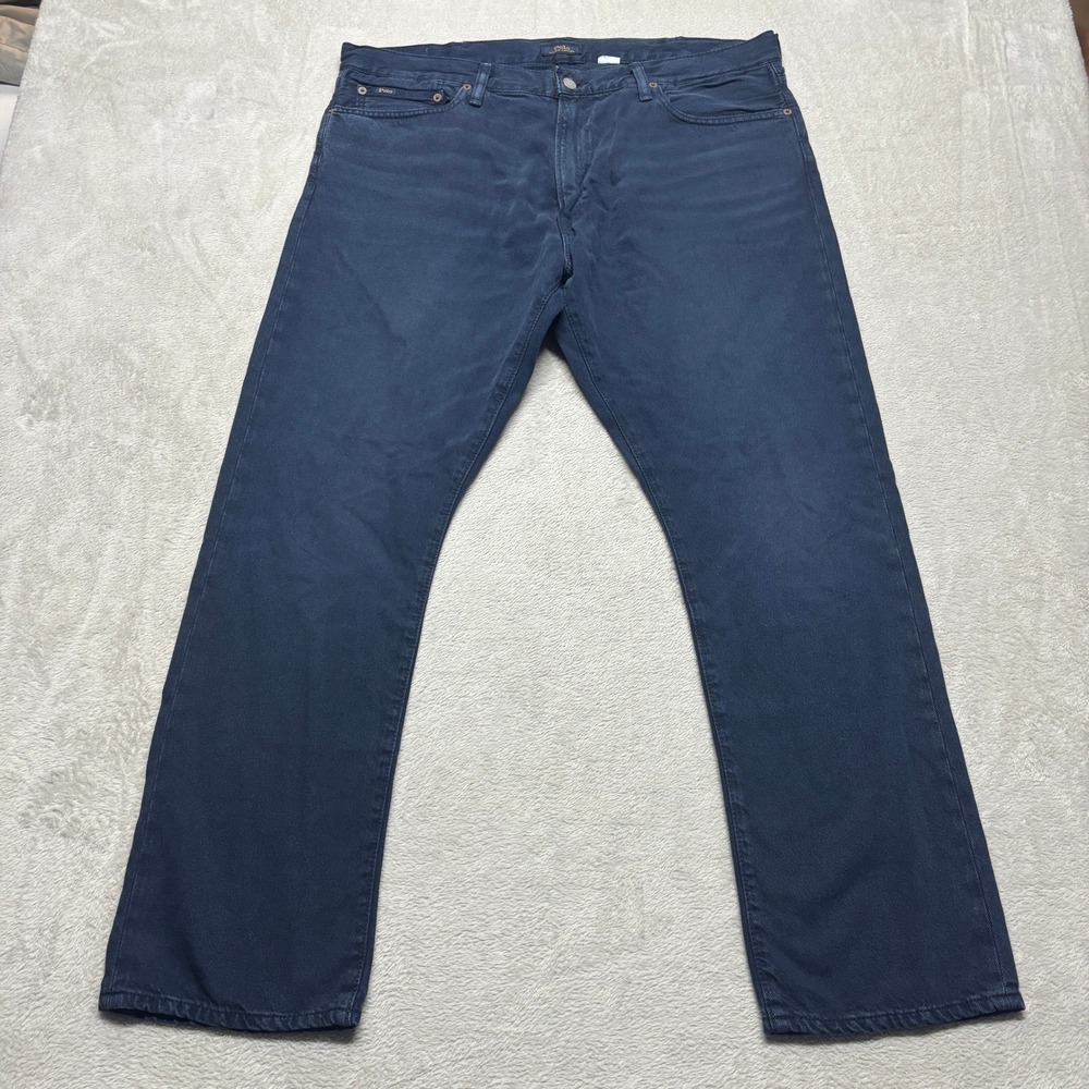 Polo Ralph Lauren Jeans Mens 38x30 Straight Leg Navy Blue EUC